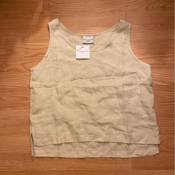 NWT Parachute Women's Linen Tank, size medium - Picture 2 of 5